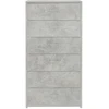 Šoninė spintelė su 6 stalčiais, betono, 50x34x96cm, mediena