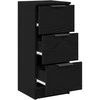 Kabalas 2 pcs Juodas ąžuolas 30 x 30 x 70 cm Apdirbta mediena