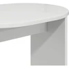 Šoninis stalas Itin blizgi balta 50 x 39,5 x 55 cm