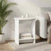 Šoninis stalas Itin blizgi balta 50 x 39,5 x 55 cm