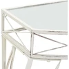 Šoninis staliukas, baltas, 82x39x76cm, metalas, prancūziškas