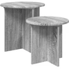 Šoninių staliukų komplektas 2 vnt. Pilka sonoma ąžuolo