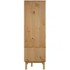 Spinta OTTA Juoda 76,5 x 53 x 172 cm Pušies medienos masyvas