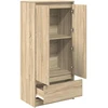 TV spintelė su stalčiumi, 55,5x34x119,5 cm, mediena