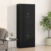Prie sienos montuojama spinta 2 pcs Juodas ąžuolas