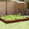 Sraigių tvora 4 pcs Rūdijanti 100 x 3,5 x 25 cm