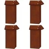 Sraigių tvoros 8 pcs Rūdijanti