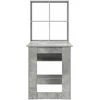 Stalas Betono pilka 122 x 67 x 145 cm Apdirbta mediena