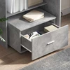 Stalas Betono pilka Apdirbta mediena 131,5 x 50 x 106,5 cm