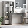 Stalas Betono pilka 138,5 x 55 x 143 cm Apdirbta mediena