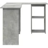 Stalas Betono pilka 142 x 102 x 73 cm Apdirbta mediena
