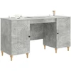 Stalas Betono pilka 142,5 x 50 x 75 cm Apdirbta mediena