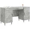 Stalas Betono pilka 142,5 x 50 x 75 cm Apdirbta mediena
