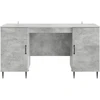 Stalas Betono pilka 142,5 x 50 x 75 cm Apdirbta mediena