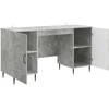 Stalas Betono pilka 142,5 x 50 x 75 cm Apdirbta mediena