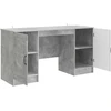 Stalas Betono pilka 142,5 x 50 x 75 cm Apdirbta mediena