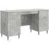 Stalas Betono pilka 142,5 x 50 x 75 cm Apdirbta mediena