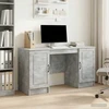 Stalas Betono pilka 142,5 x 50 x 75 cm Apdirbta mediena