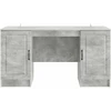Stalas Betono pilka 142,5 x 50 x 75 cm Apdirbta mediena