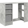 Stalas Betono pilka 100 x 40 x 75 cm Apdirbta mediena