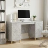 Stalas Betono pilka 142,5 x 50 x 75 cm Apdirbta mediena