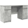 Stalas Betono pilka 140 x 49 x 76 cm Apdirbta mediena