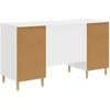 Stalas Itin blizgi balta Apdirbta mediena 142,5 x 50 x 75 cm