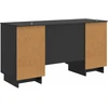 Stalas Juoda Apdirbta mediena 142,5 x 50 x 75 cm