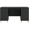 Stalas Juoda 142,5 x 50 x 75 cm Apdirbta mediena