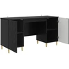 Stalas Juoda 142,5 x 50 x 75 cm Apdirbta mediena