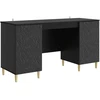 Stalas Juoda 142,5 x 50 x 75 cm Apdirbta mediena