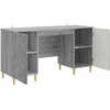 Stalas Pilka Sonoma 142,5 x 50 x 75 cm Apdirbta mediena