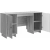 Stalas Pilka Sonoma Apdirbta mediena 142,5 x 50 x 75 cm
