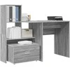 Stalas Pilkas Sonoma 131,5 x 50 x 106,5 cm Apdirbta mediena
