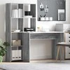 Stalas Pilkas Sonoma 138,5 x 55 x 143 cm Apdirbta mediena