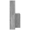 Stalas Pilkas Sonoma 138,5 x 55 x 143 cm Apdirbta mediena