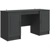 Stalas Juoda 142,5 x 50 x 75 cm Apdirbta mediena