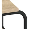 Stalas su saugojimo vieta Sonoma ąžuolas 113,5 x 52 x 75,5 cm