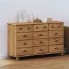 Komoda ASKIM Ruda 79 x 40 x 133,5 cm Kietos pušies mediena