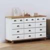 Komoda ASKIM Balta 79 x 40 x 133,5 cm Kietos pušies mediena