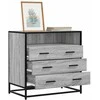 Stalčių spintelė Pilka Sonoma 70x41x70 cm Engineered Wood