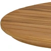 Stalo viršus 100 x 50 x 3,5 cm Ovalo Kieto teka medžio Natūrali