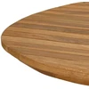 Stalo viršus 120 x 70 x 3,5 cm Ovalo Kieto teka medžio Natūrali