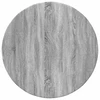 Stalo viršus Ø 60 x 1,5 cm Apvali Apdirbta mediena Pilka Sonoma