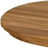 Stalo viršus 80 x 40 x 3,5 cm Ovalo Kieto teka medžio Natūrali
