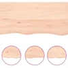 Stalviršis, 100x40x(2–6)cm, neapdorotas ąžuolo medienos masyvas