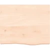 Stalviršis, 60x50x(2–6)cm, neapdorotas ąžuolo medienos masyvas