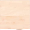 Stalviršis, 60x60x(2–4)cm, neapdorotas ąžuolo medienos masyvas