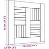 Stalviršis, 70x70x2,5cm, tikmedžio medienos masyvas