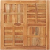 Stalviršis, 90x90x2,5cm, tikmedžio masyvas, kvadratinis